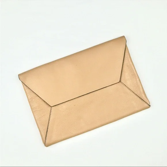 Frank + Oak envelope leather pouch/clutch - Picture 1 of 7